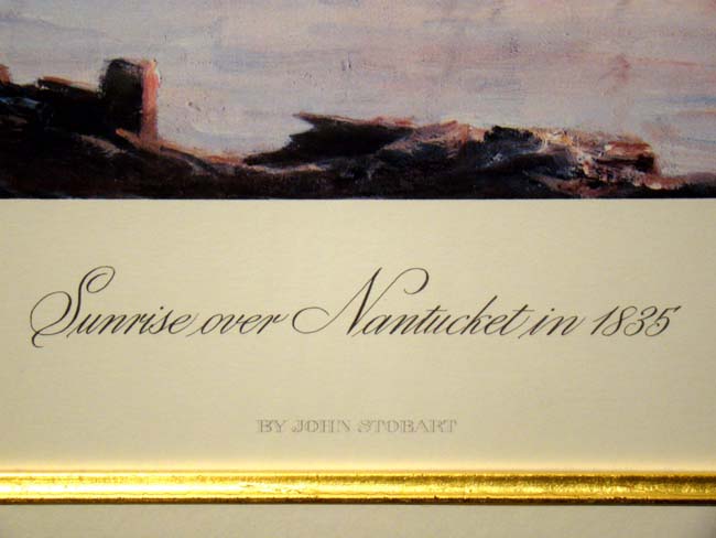 A signed John Stobart Limited Edition print titled "Sunrise over Nantucket 1835." — image 3